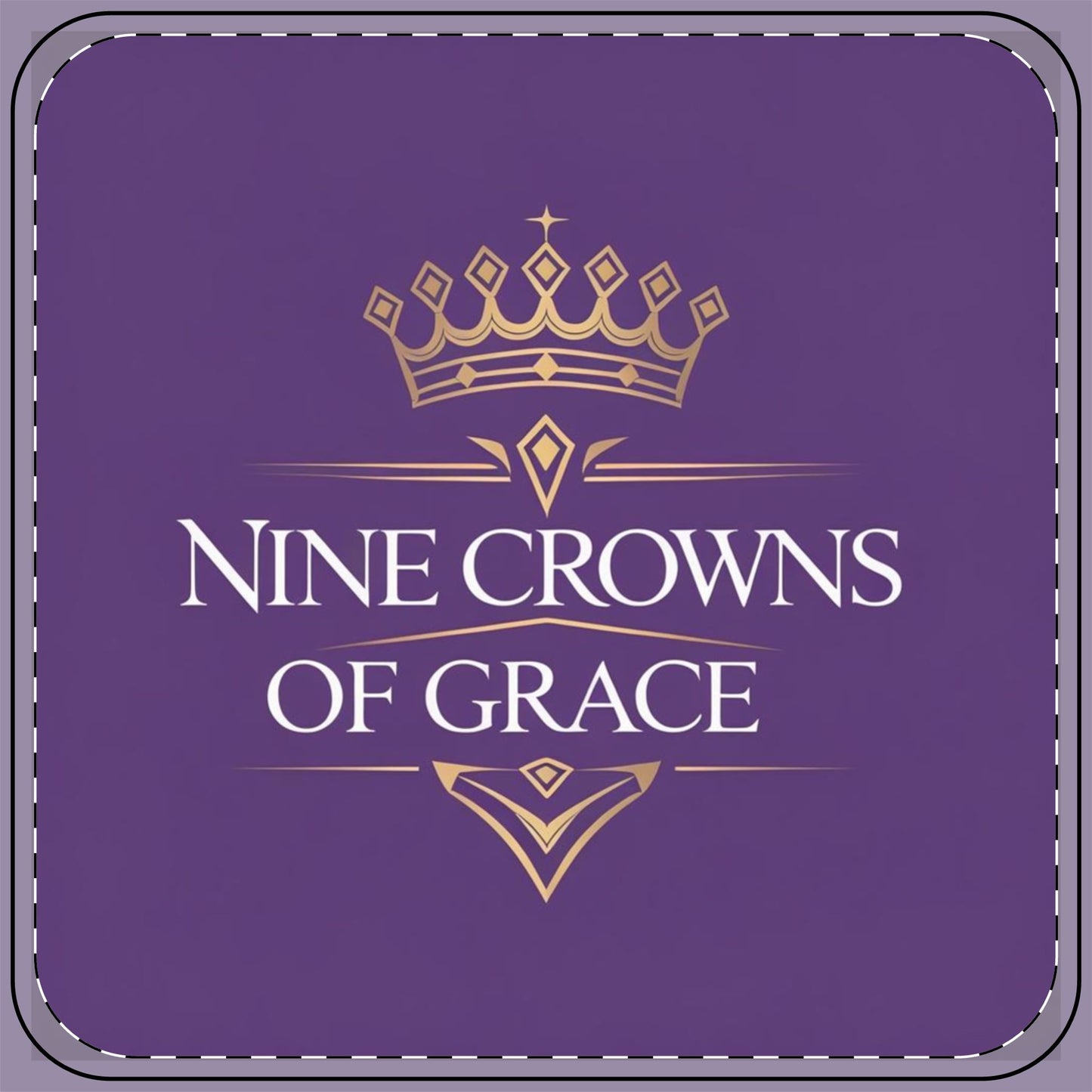 Nine Crowns of Grace Coffee Coaster