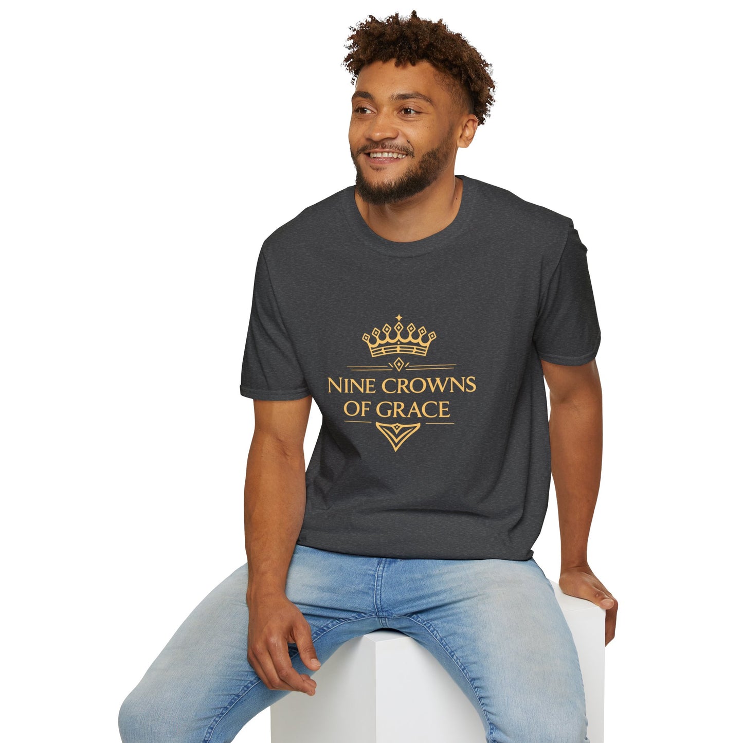 Inspirational Unisex T-Shirt - Nine Crowns of Grace & Bright Soul Design, Motivational Shirt, Mindfulness Apparel, Spiritual Wear, [...]