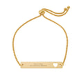 Engravable Heart Cutout Bar Bracelet — BRIGHT SOUL LET YOUR SOUL BREATHE