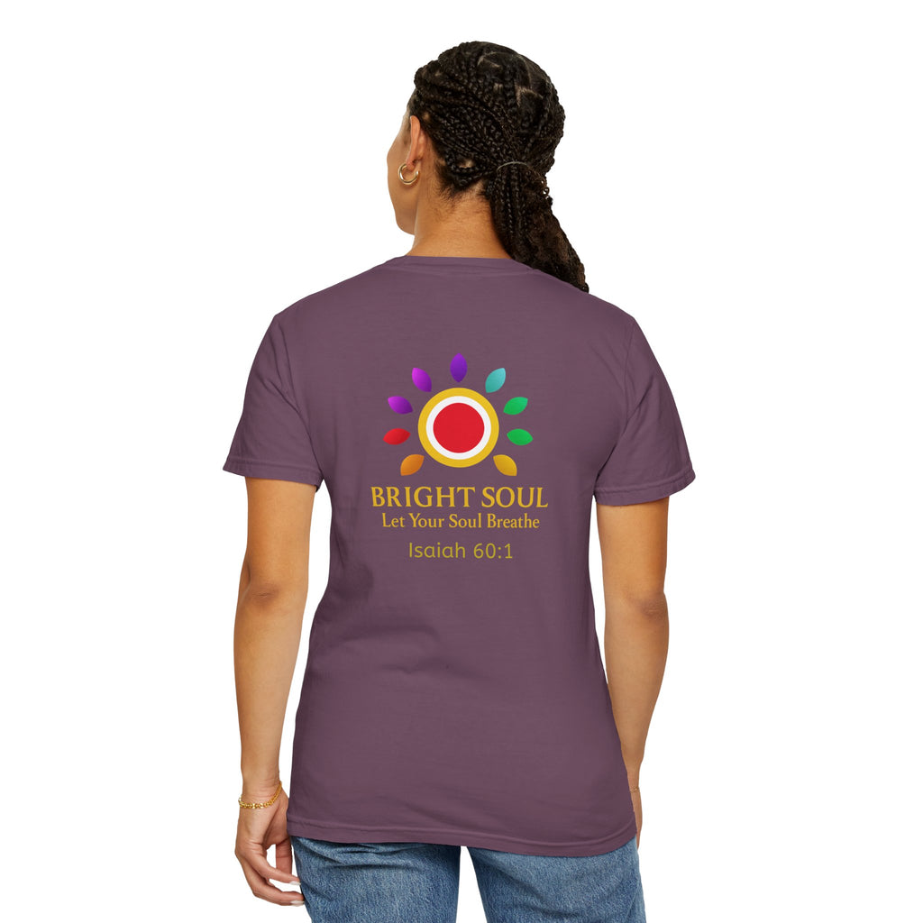 Nine Crowns of Grace Tee — "Bright Soul — Let Your Soul Breathe" (Isaiah 60:1)