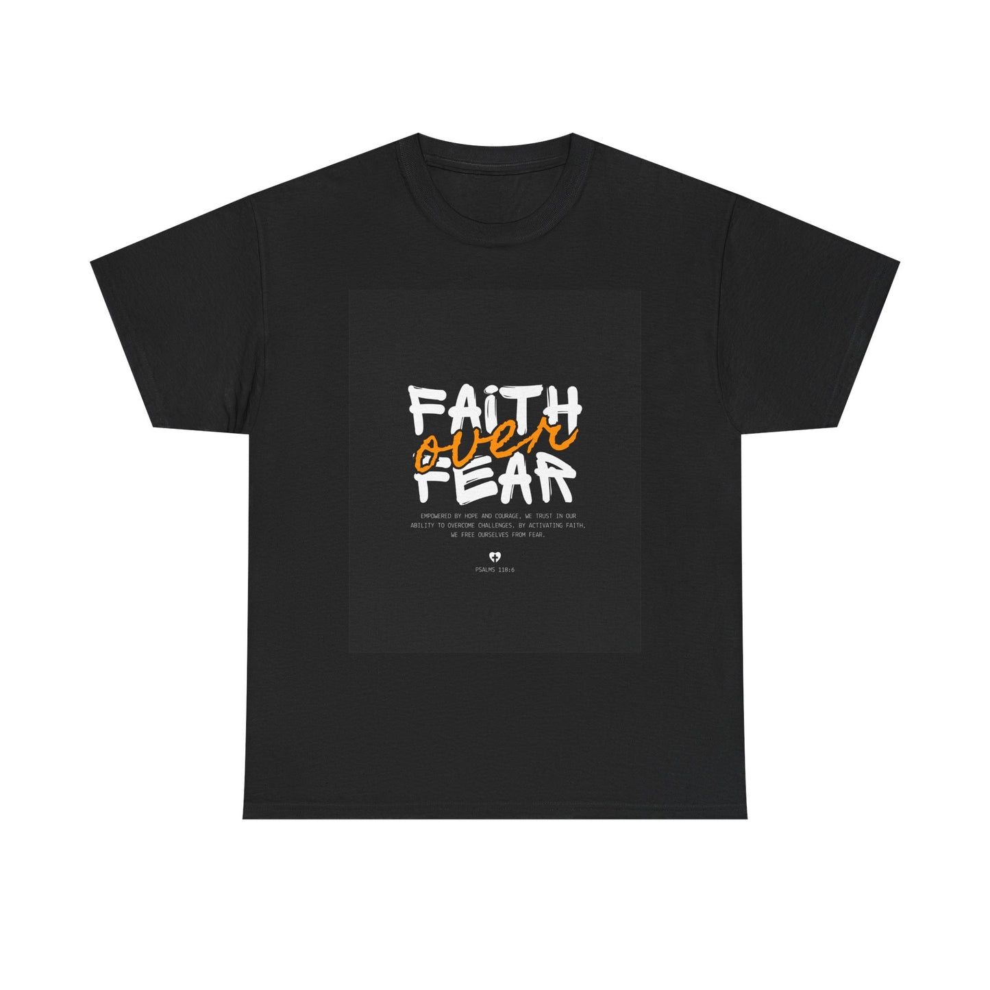 Faith over Fear Unisex Tee for Bright Souls - Inspirational Christian Shirt