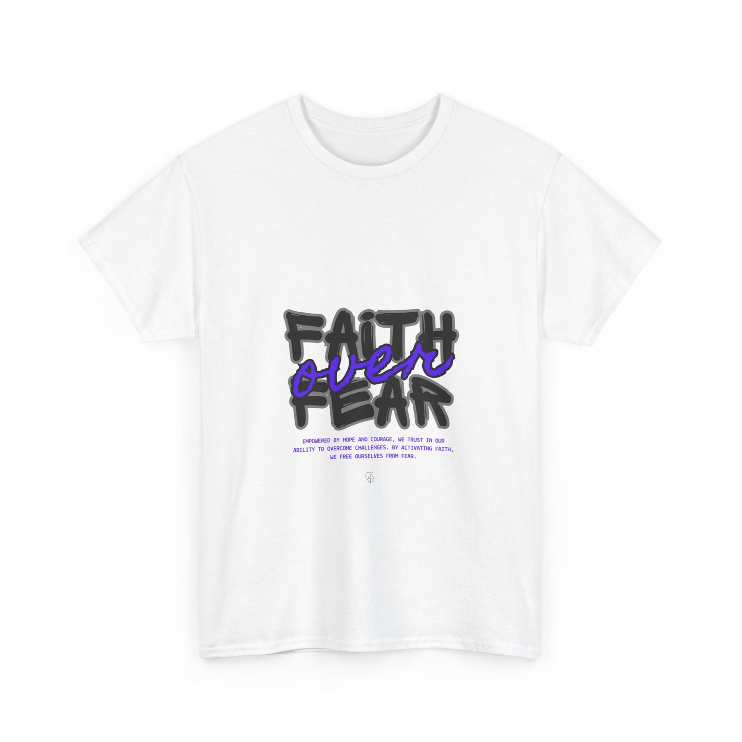 Faith over Fear Unisex Tee for Bright Souls - Inspirational Christian Shirt