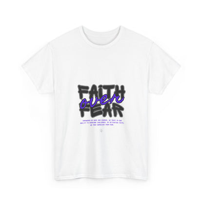 Faith over Fear Unisex Tee for Bright Souls - Inspirational Christian Shirt