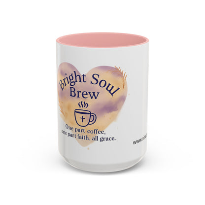 Coffee Mug - Faith-Inspired Bright Soul Brew, Inspirational Religious Encouragement Gift
