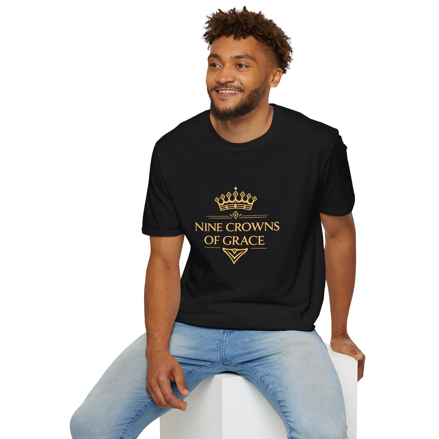 Inspirational Unisex T-Shirt - Nine Crowns of Grace & Bright Soul Design, Motivational Shirt, Mindfulness Apparel, Spiritual Wear, [...]