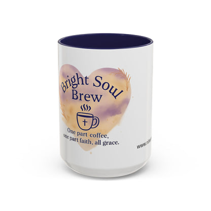 Coffee Mug - Faith-Inspired Bright Soul Brew, Inspirational Religious Encouragement Gift