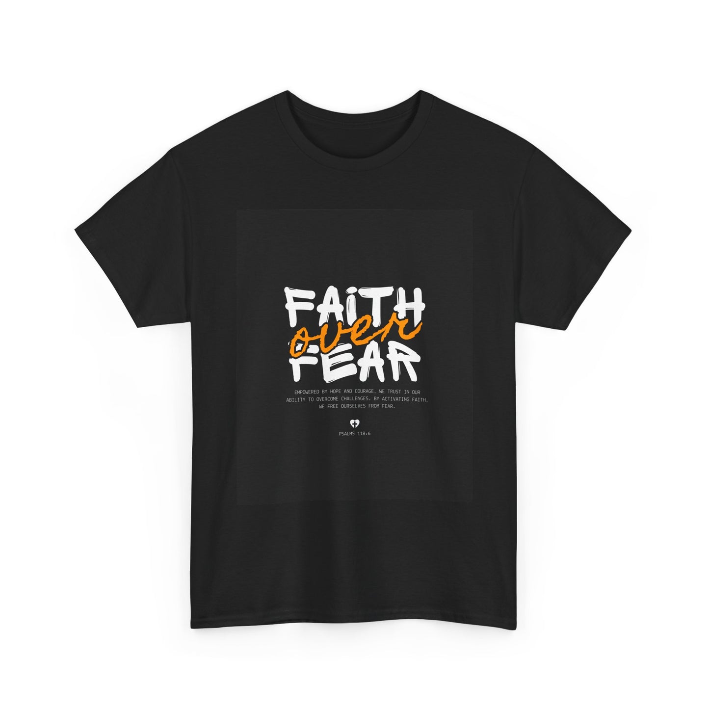 Faith over Fear Unisex Tee for Bright Souls - Inspirational Christian Shirt