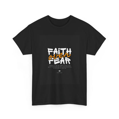 Faith over Fear Unisex Tee for Bright Souls - Inspirational Christian Shirt