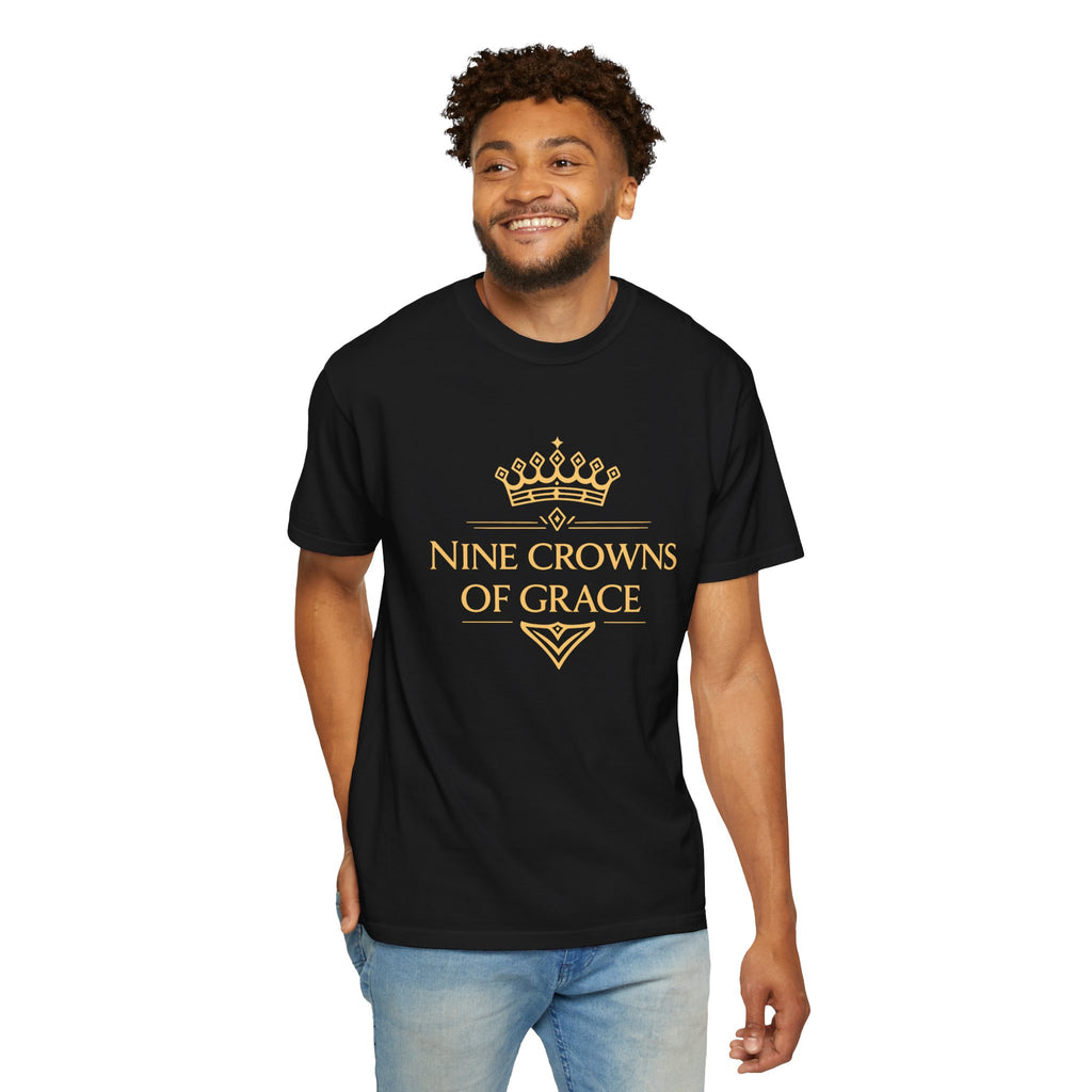 Nine Crowns of Grace Tee — "Bright Soul — Let Your Soul Breathe" (Isaiah 60:1)