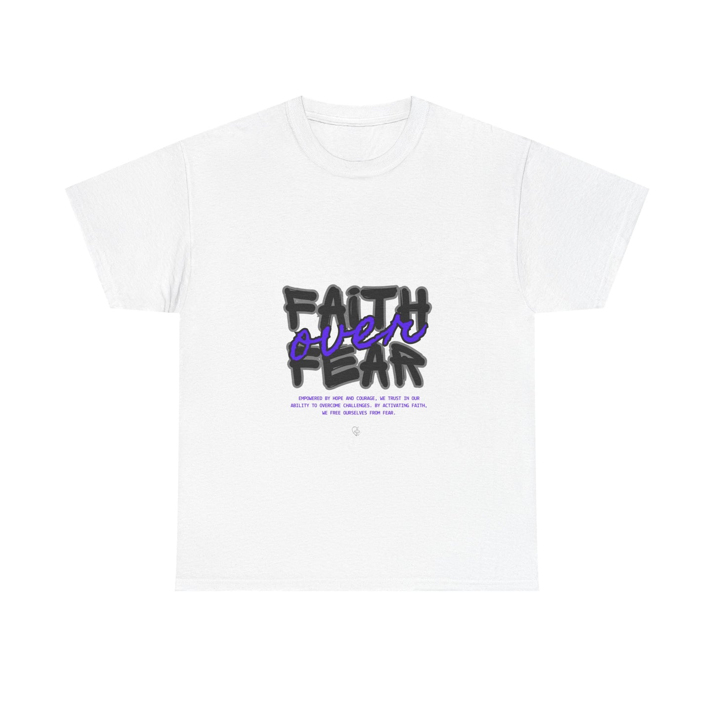 Faith over Fear Unisex Tee for Bright Souls - Inspirational Christian Shirt