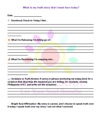 Bright Soul Journal: A Sanctuary for Healing & Hope